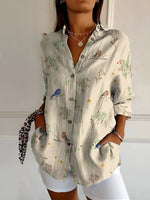 Camicia lunga stampata da donna | Ideale per tutti i giorni