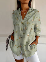 Camicia lunga stampata da donna | Ideale per tutti i giorni