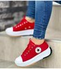 Sneakers in tela con suola spessa da donna | Ideali per tutti i giorni