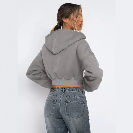 Veste à capuche zippée en molleton pour femmes - Emilia Lane