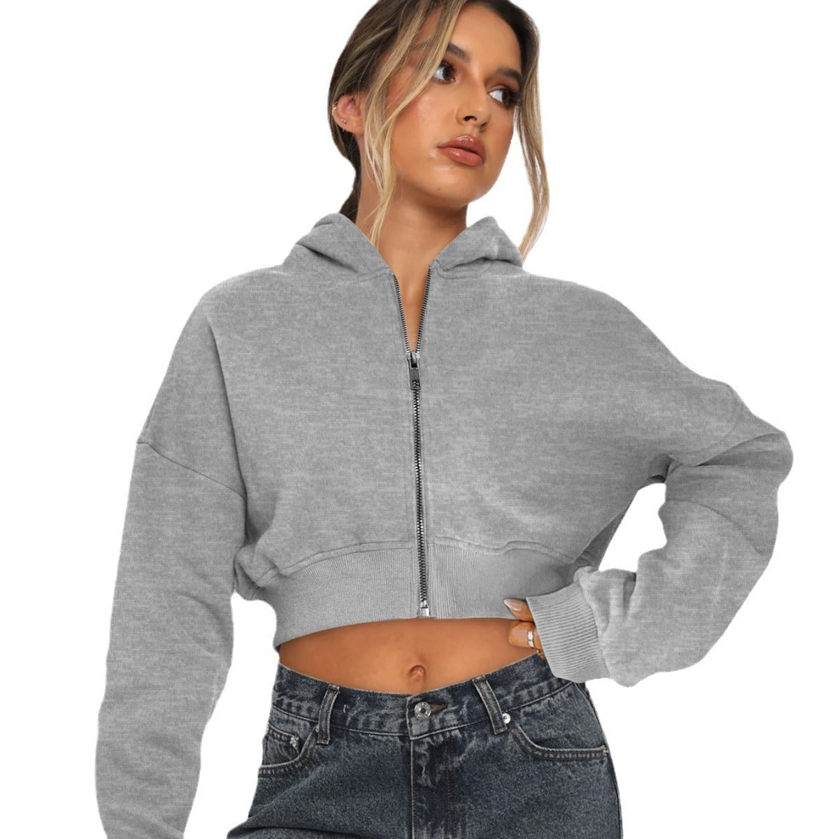 Veste à capuche zippée en molleton pour femmes - Emilia Lane