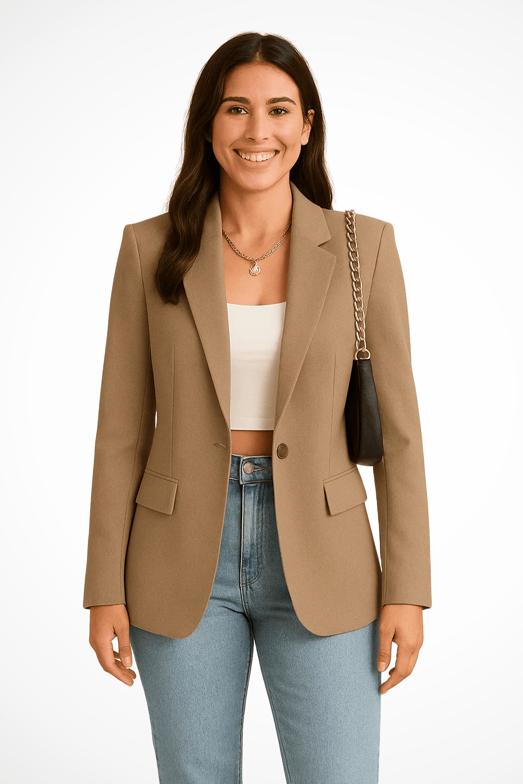 Veste Blazer Cardigan à Manches Longues pour Femmes - Emilia Lane