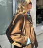 Veste Blazer Oversize en Suédine pour Femme - Emilia Lane