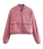 Veste Bomber à Col Montant pour Femme - Emilia Lane
