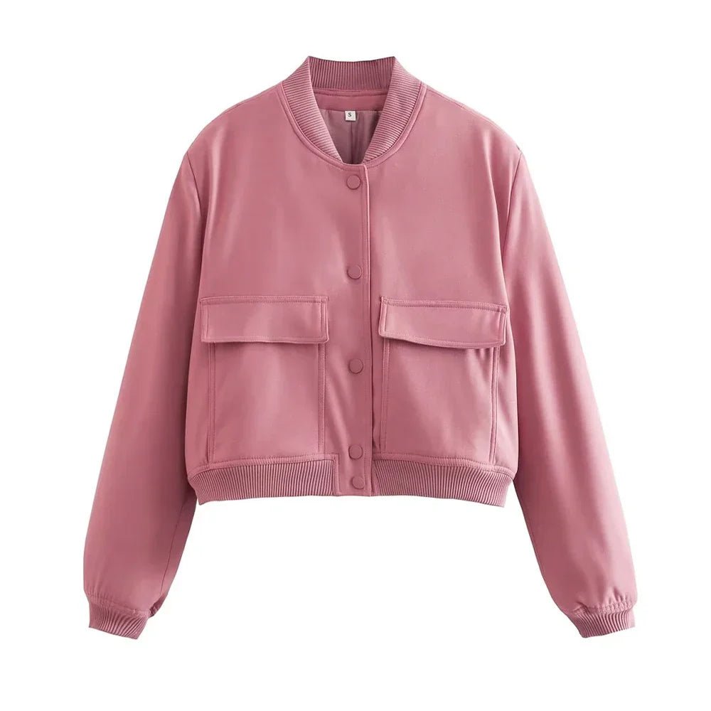 Veste Bomber à Col Montant pour Femme - Emilia Lane