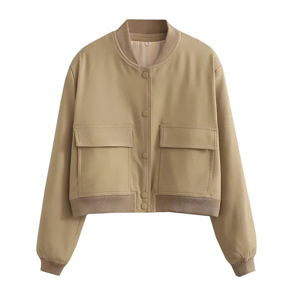 Veste Bomber à Col Montant pour Femme - Emilia Lane