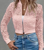 Veste bomber courte en dentelle pour Femmes - Emilia Lane