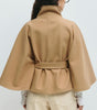 Veste Cape Courte à Col Montant pour Femme - Emilia Lane