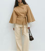 Veste Cape Courte à Col Montant pour Femme - Emilia Lane