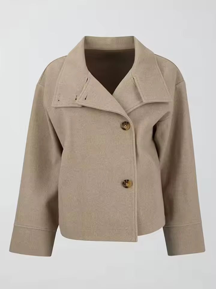 Veste Chic Court à Double Boutonnage pour Femmes - Emilia Lane