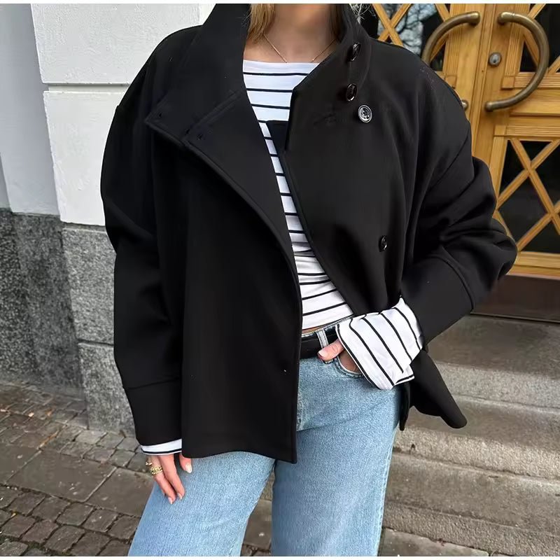 Veste Courte Chic en Laine pour Femmes - Emilia Lane