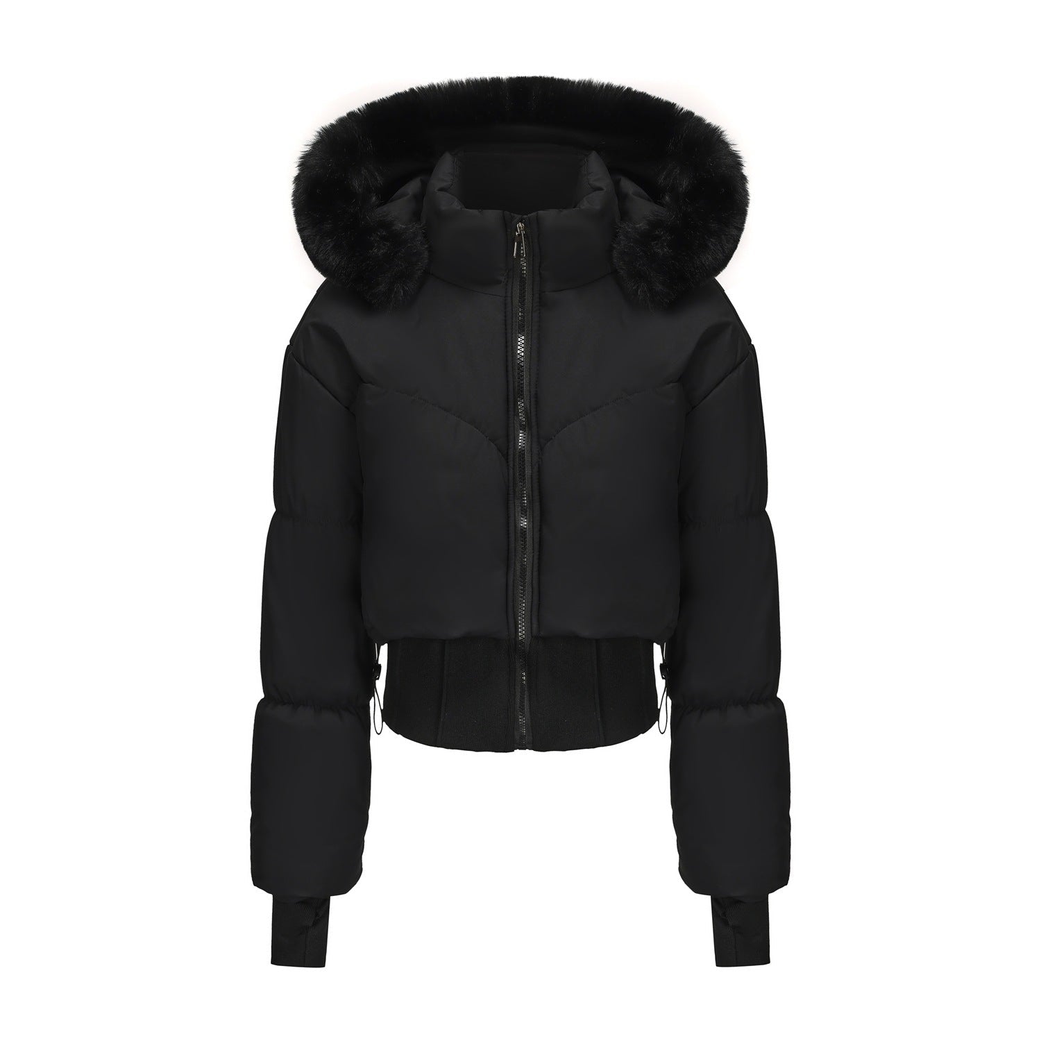 Veste Courte Élégante avec Capuche Amovible pour Femmes - Emilia Lane