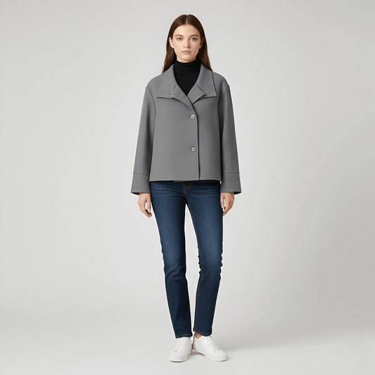 Veste courte en laine mélangée pour Femme - Emilia Lane