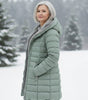 Veste d'hiver matelassée avec capuche pour femmes - Emilia Lane