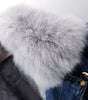 Veste en Denim à Col en Fausse Fourrure pour Femmes - Emilia Lane