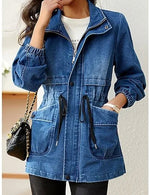 Veste en denim soulignant la taille pour femmes - Emilia Lane