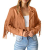 Veste en Suède avec Franges pour Femmes - Emilia Lane