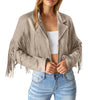 Veste en Suède avec Franges pour Femmes - Emilia Lane