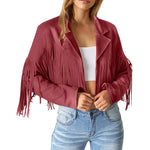 Veste en Suède avec Franges pour Femmes - Emilia Lane