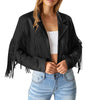 Veste en Suède avec Franges pour Femmes - Emilia Lane