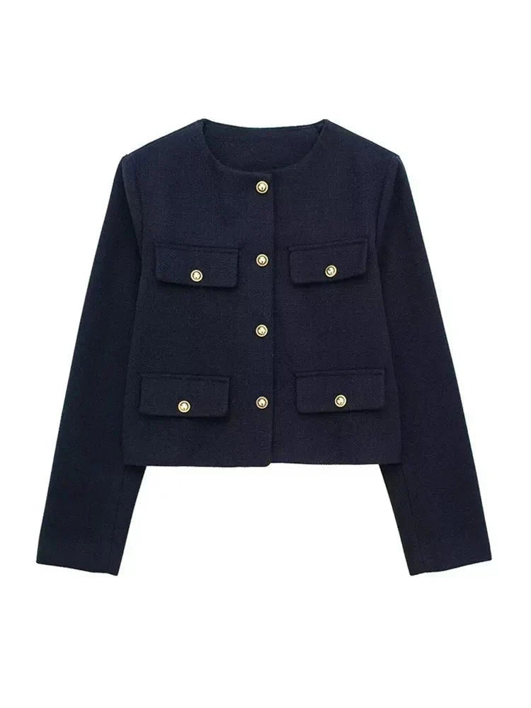 Veste en Tweed Classique pour Femme - Emilia Lane