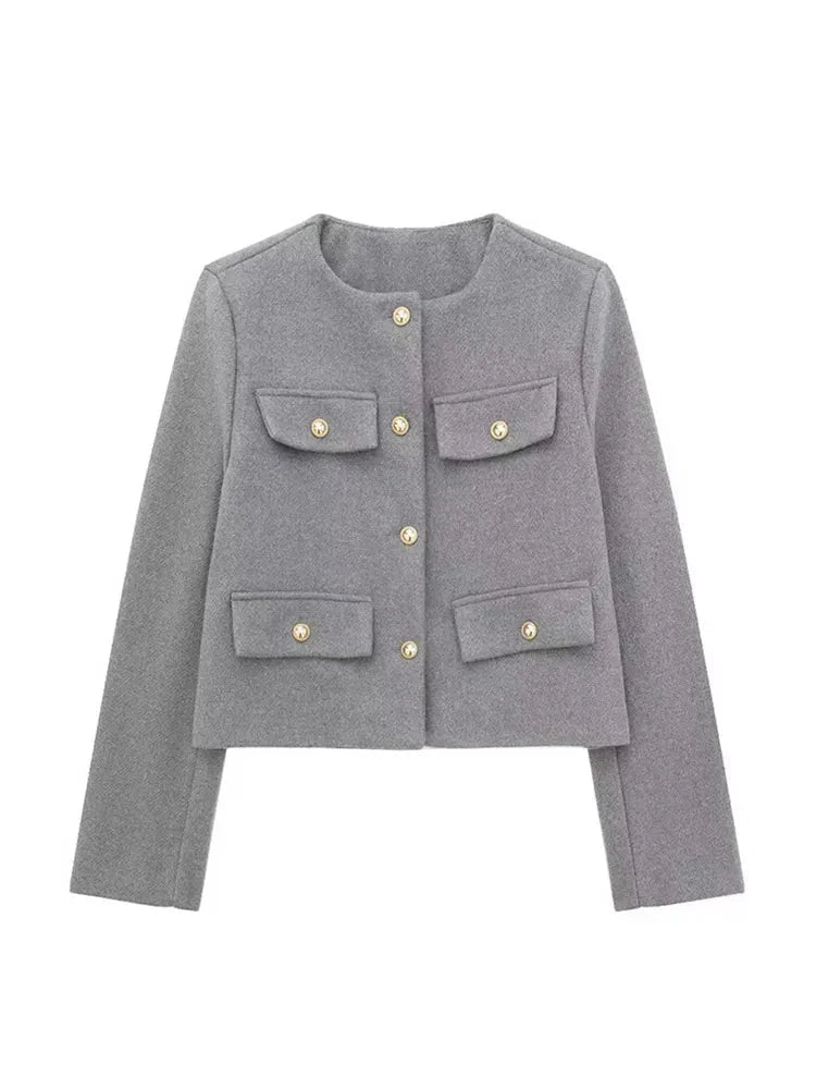 Veste en Tweed Classique pour Femme - Emilia Lane