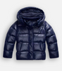 Piumino Oversize Trapuntato Lucido con Cappuccio da Donna