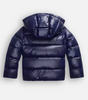 Piumino Oversize Trapuntato Lucido con Cappuccio da Donna