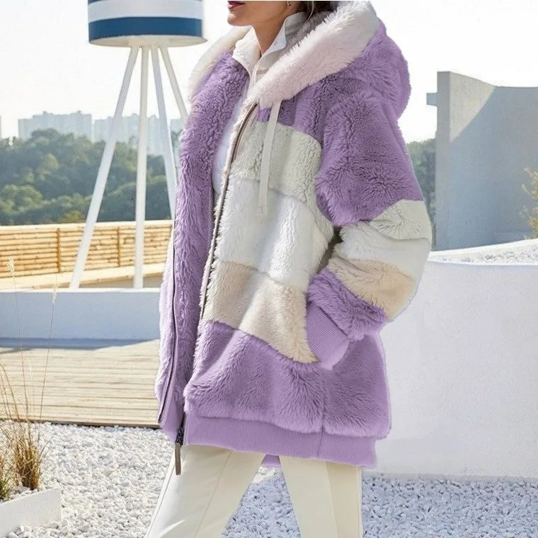 Felpa oversize con cappuccio da donna