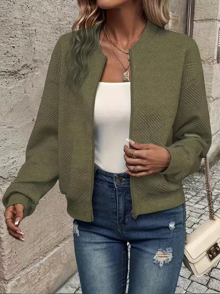 Giacca Bomber Corta Imbottita da Donna
