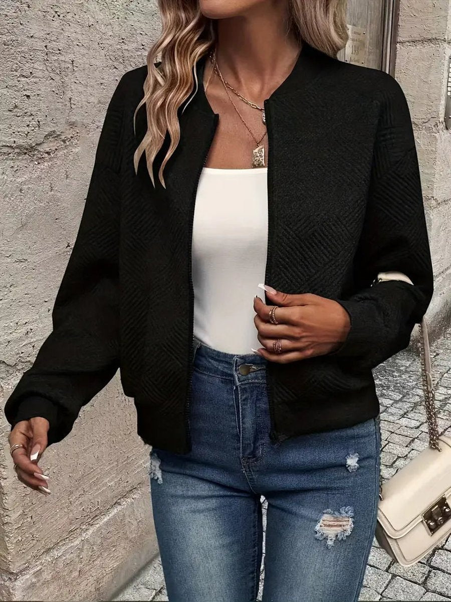 Giacca Bomber Corta Imbottita da Donna