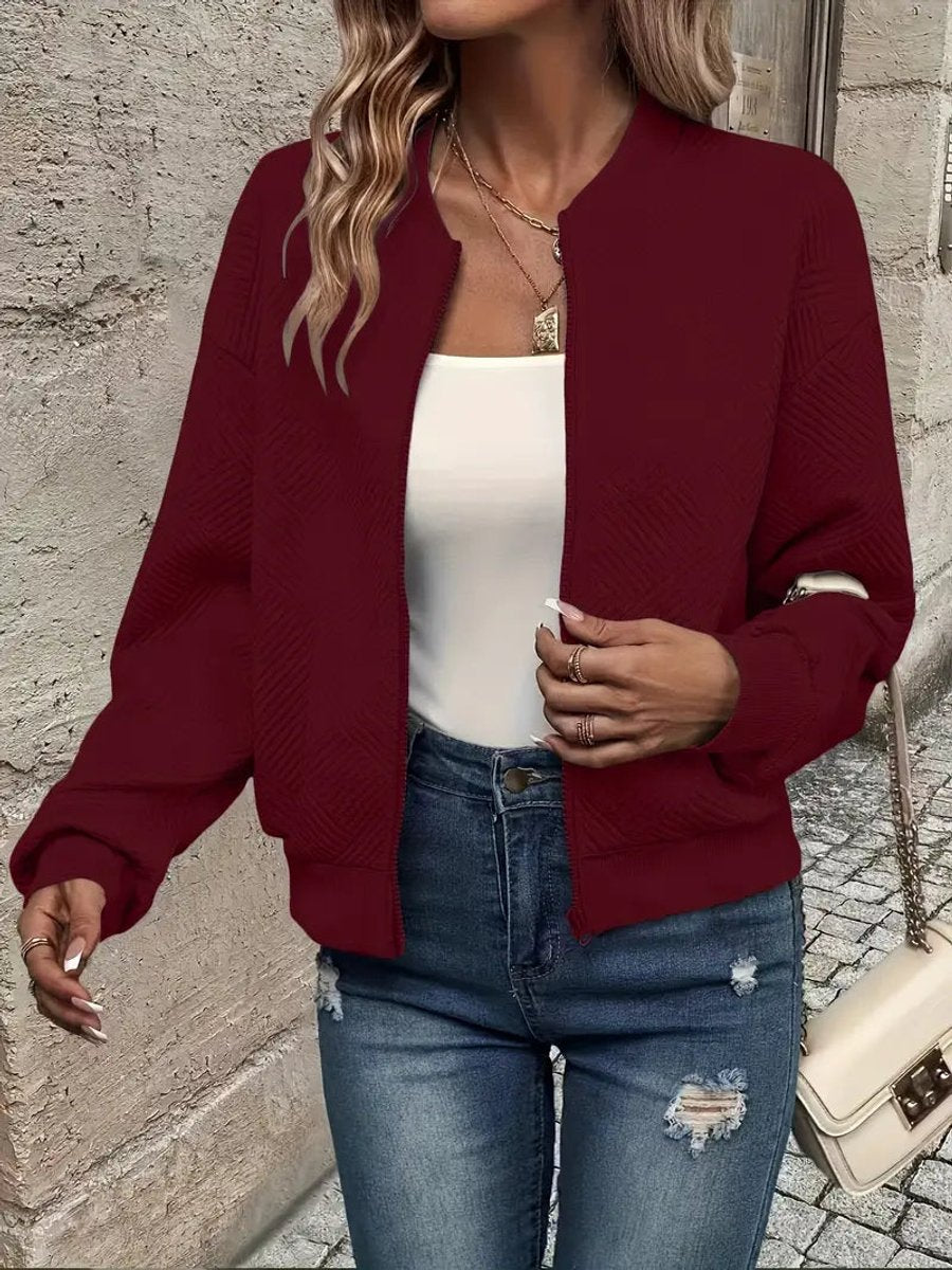 Giacca Bomber Corta Imbottita da Donna